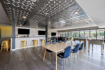 Hello apartments social hub and resident clubhouse